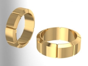 Cặp nhẫn cưới CNC thiết kế đơn giản, đẹp và ý nghĩa
