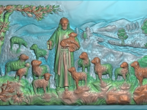 chúa chăn chiên,tranh chúa cnc,tranh công giáo cnc