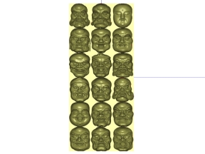 Mẫu CNC Phật Giáo 18 Vị La Hán 3D Jdpaint