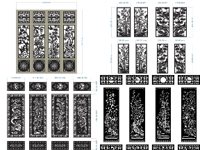Bộ sưu tập Cổng Tứ Quý CNC – Phong Cách Truyền Thống