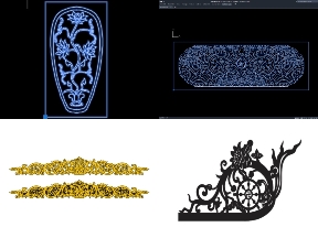 Bộ sưu tập 10 File mẫu CNC hoa văn họa tiết trang trí