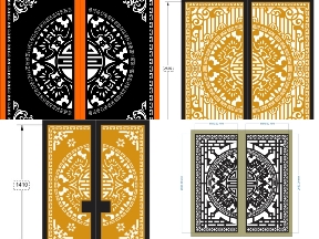 Bộ sưu tập 10 mẫu cổng 2 cánh trống dơi đẹp cho nhà phố & biệt thự