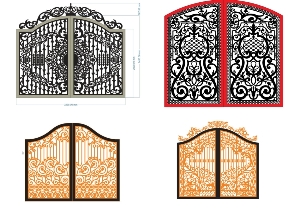 Bộ sưu tập 10 Mẫu Cổng 2 Cánh Vòm Cong Kiểu Dáng Tinh Tế