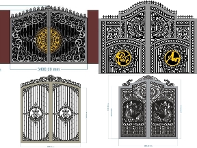 Bộ sưu tập 10 Mẫu Cổng 2 Cánh Vòm Cong Thiết Kế Đẹp Mắt