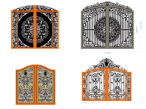 Bộ sưu tập 10 Mẫu Cổng 2 Cánh Vòm Cong Thiết Kế Đẹp Mắt