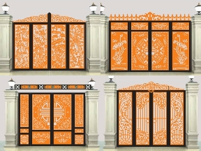 Bộ sưu tập 10 mẫu cổng 4 cánh hiện đại nhất mới nhất hiện nay