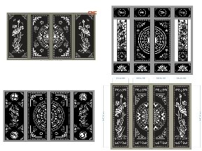 Bộ sưu tập Tổng hợp 10 mẫu cổng 4 cánh sen mới nhất