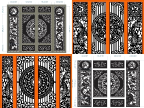 Bộ sưu tập 10 Mẫu Cổng 4 Cánh Tài Lộc Đẹp – Đón Lộc Vào Nhà