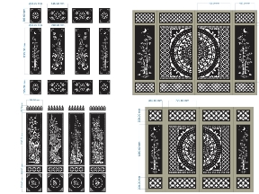 Bộ sưu tập Tổng hợp 10 bộ cổng 4 cánh trúc giá rẻ đẹp mắt