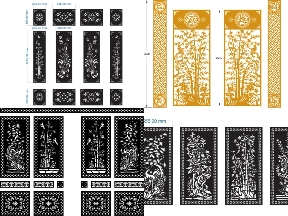 Bộ sưu tập 10 Mẫu Cổng Trúc CNC – Hoa Văn Gọn Gàng, Dễ Ứng Dụng