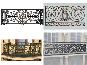 Bộ sưu tập 10 Mẫu Lan Can SketchUp Hiện Đại Và Tối Giản