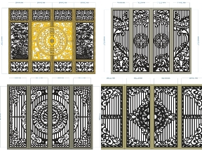 Bộ sưu tập 11 mẫu cổng 4 cánh mới hiện đại