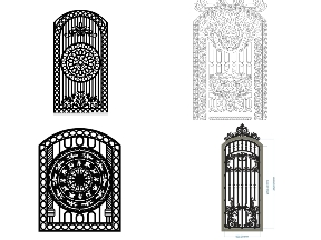 Bộ sưu tập 12 mẫu cổng 1 cánh vòm cong