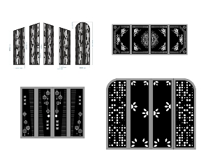 Bộ sưu tập 12 Mẫu Cổng 4 Cánh Hiện Đại Phù Hợp Nhiều Không Gian