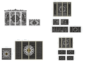 Bộ sưu tập 12 Mẫu Cổng 4 Cánh Kết Hợp Hàng Rào Đồng Bộ Sang Trọng