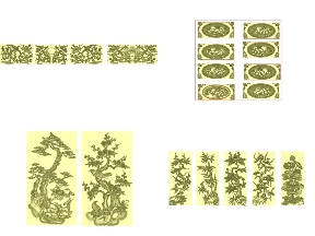 Bộ sưu tập 15 File CNC tứ quý thiết kế jdpaint chi tiết