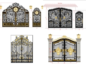 Bộ sưu tập 15 Mẫu Cổng 2 Cánh Dành Cho Biệt Thự Sang Trọng