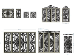 Bộ sưu tập 15 Mẫu Cổng 4 Cánh Chính Phụ - Phù Hợp Mọi Kiến Trúc Nhà Ở