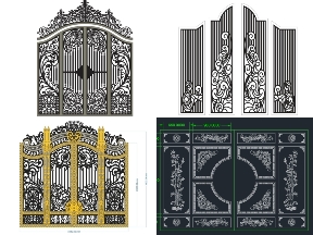 Bộ sưu tập 15 Mẫu Cổng 4 Cánh Thiết Kế Sang Trọng Cho Biệt Thự