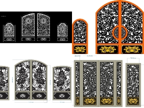 Bộ sưu tập 15 Mẫu Cổng Chùa 2 Cánh Chính Và Phụ Mang Nét Trang Nghiêm