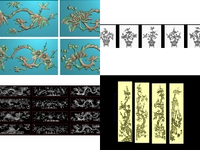 Bộ sưu tập 15 Mẫu File CNC tứ quý và tứ linh độc đáo cực hot 2021