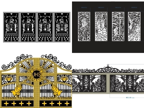 Bộ sưu tập 20 bản vẽ mẫu cổng công giáo