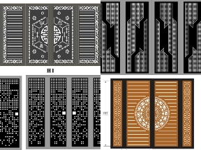 Bộ sưu tập 20 Mẫu Cổng 2 cánh CNC Nhà Phố Phong Cách Tối Giản