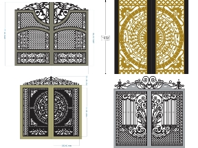 Bộ sưu tập 20 Mẫu Cổng 2 Cánh Đẹp Cho Không Gian Ngoại Thất