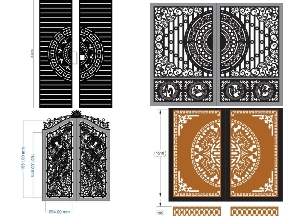 Bộ sưu tập 20 Mẫu Cổng 2 Cánh Phù Hợp Nhiều Không Gian