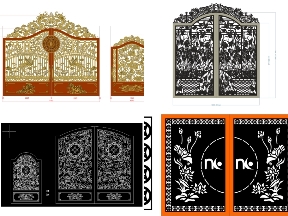 Bộ sưu tập 20 mẫu cổng 2 cánh sen