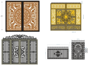 Bộ sưu tập 20 Mẫu Cổng 2 Cánh Tự Do Phù Hợp Nhà Phố Hiện Đại