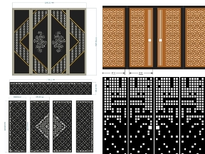 Bộ sưu tập 20 Mẫu Cổng 4 Cánh CNC Nhà Phố Đẹp, Bền, An Toàn