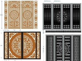 Bộ sưu tập 20 mẫu cổng 4 Cánh CNC thịnh hành – Tinh Tế & Sang Trọng