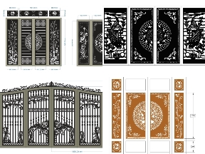 Bộ sưu tập 20 mẫu Cổng 4 Cánh CNC Tinh Tế & Sang Trọng
