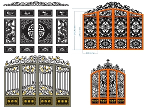 Bộ sưu tập 20 Mẫu Cổng 4 Cánh Vòm Nghệ Thuật Ấn Tượng