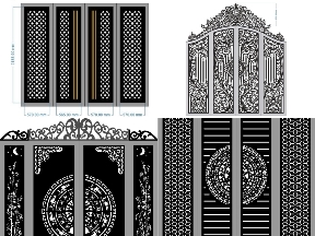 Bộ sưu tập 20 mẫu cổng CNC 4 Cánh Đẹp – Bền – Dễ Gia Công