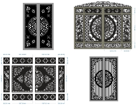 Bộ sưu tập 20 mẫu cổng trống đồng 2 cánh hiện đại