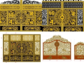 Bộ sưu tập 20 mẫu cổng tứ linh mới nhất