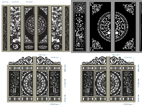 Bộ sưu tập 21 Mẫu Cổng 4 Cánh Trúc & Trống Đồng Cho Nhà Phố, Biệt Thự