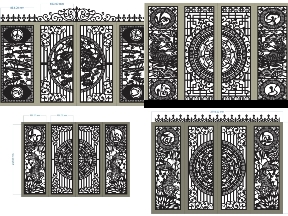 Bộ sưu tập 21 mẫu cổng BST cổng cá