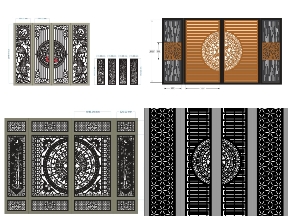 Bộ sưu tập 22 mẫu cổng 4 cánh trống đồng mới