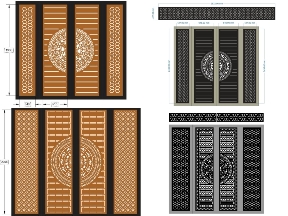 Bộ sưu tập 22 mẫu cổng 4 cánh trống đồng mới nhất
