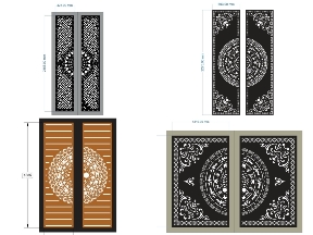 Bộ sưu tập 23 mẫu cổng 2 cánh trống đồng