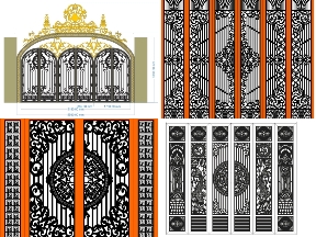 Bộ sưu tập 23 mẫu cổng 6 cánh đẹp – thiết kế bề thế, sang trọng