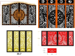 Bộ sưu tập 25 Mẫu cổng 4 cánh cá chép siêu hot