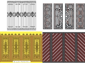 Bộ sưu tập 30 mẫu cổng nhà phố 4 cánh cnc giảm 20%