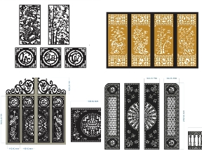Bộ sưu tập 30 Mẫu Cổng 4 Cánh Phát Tài Phát Lộc