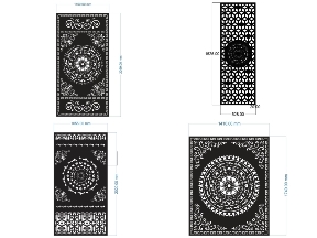 Bộ sưu tập 4 Mẫu Cổng 1 Cánh Trống Đồng