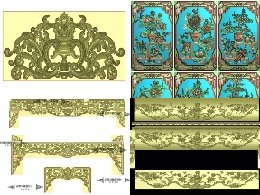 Bộ sưu tập 5 File Jdpaint mẫu hoa văn CNC