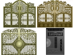 Bộ sưu tập 5 Mẫu Cổng 2 Cánh Nhôm Đúc Hoa Văn Sang Trọng